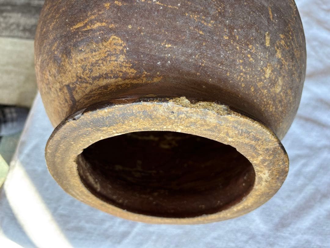 越前壺 古壺 骨董品 アンティーク置物