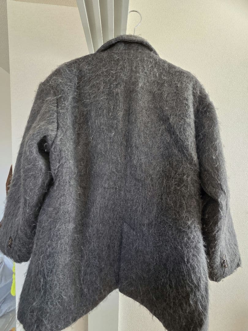 lawgy シャギーアクセントボタンジャケットコート - メルカリ