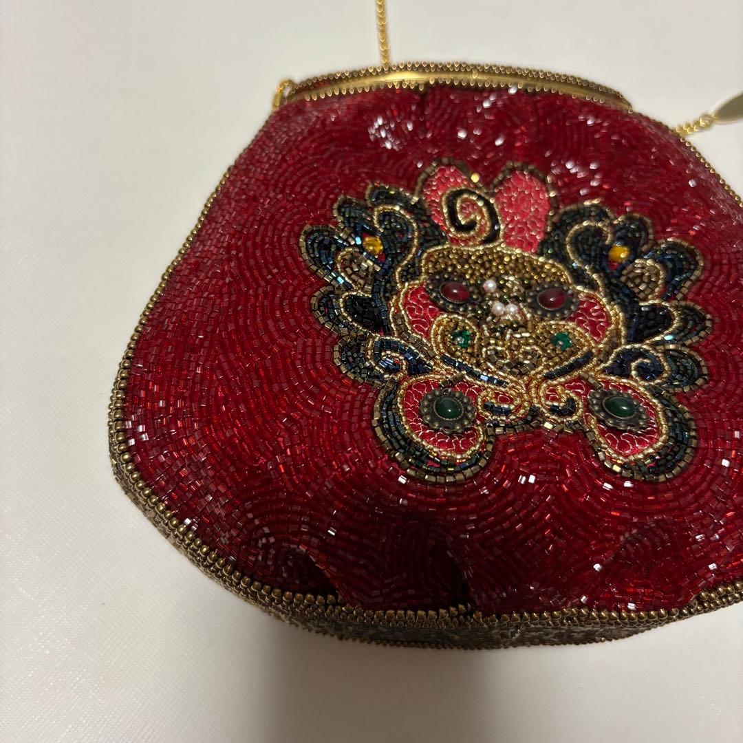 皇室御用達 LUMY はしもと　高級ヴィンテージ ビーズバッグ