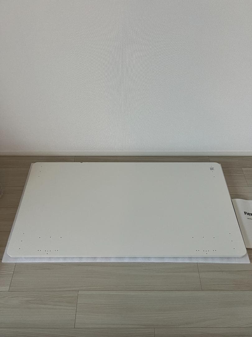 【未使用】FlexiSpot メラミン化粧板 ホワイト 120×60×2.5cm