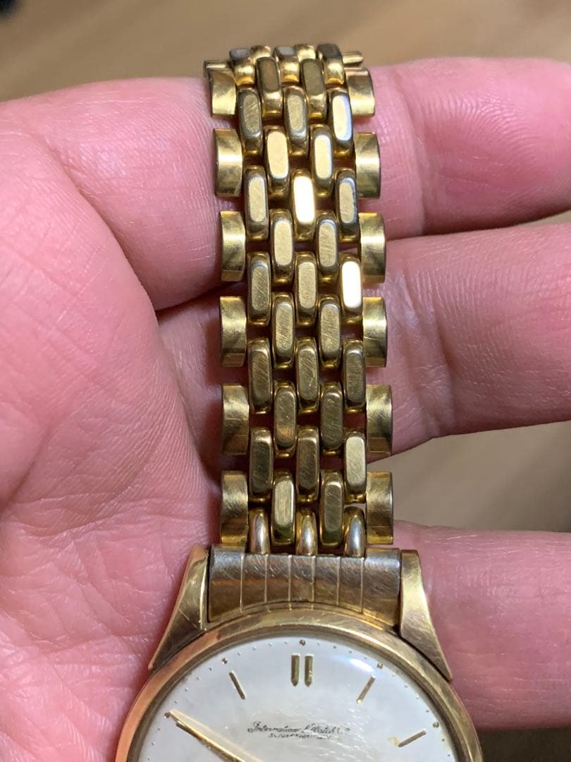 IWC シャウハウゼン自動巻き時計 1960年代　たぶんK18？