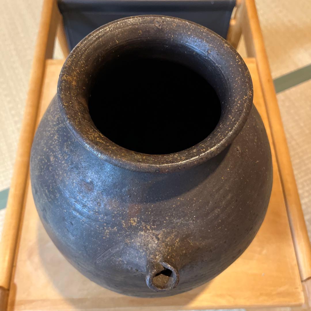 稀少 種子島 能野焼き 能野焼 雲助壺 壺 陶芸 陶器 民藝 民芸 骨董