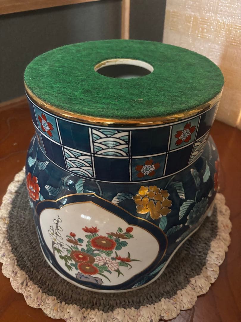 金龍窯 博山作 飾壷 伝統工芸美術