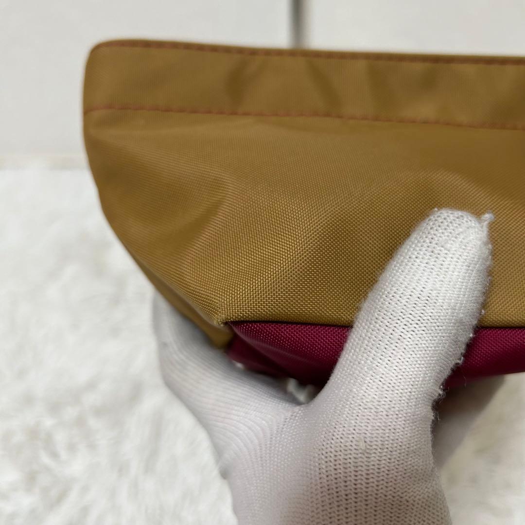 【美品✨舟形ミニショルダー】エルベシャプリエ　コンパクト　ベージュ　人気　軽量