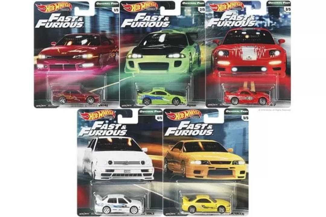 ホットウィール ワイルドスピード10台セット fast &furious
