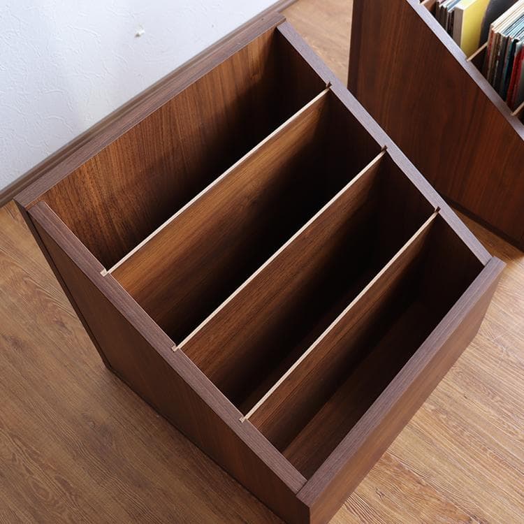 【2個】レコード lp 収納 ラック マガジンラック ボックス 日本製 完成品