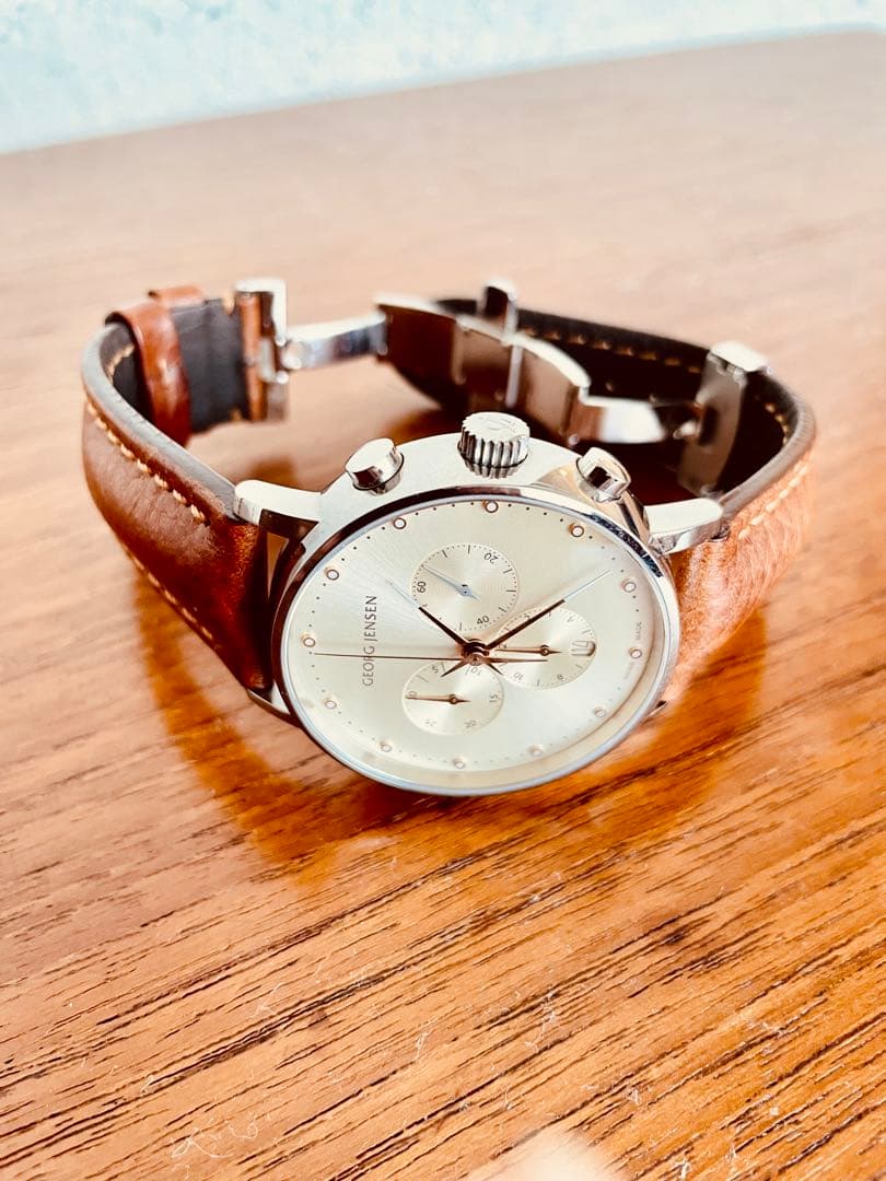 ジョージジェンセン 517 コッペル クロノグラフ シャンパン - メルカリ