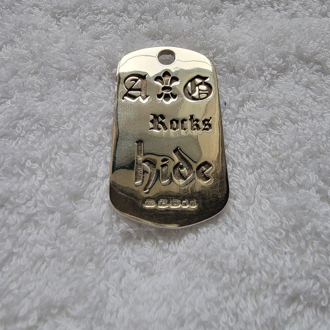 Hide + A&G 長方形 ペンダントトップ シルバー925