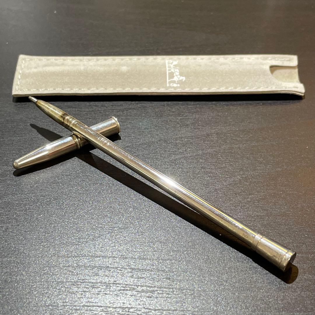 HERMES エルメス アジェンダ用 ボールペンシルバー925 キャップ付き