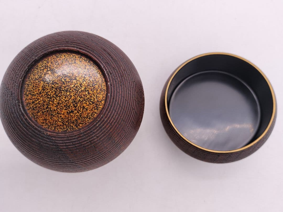 c590 棗 瓢茶器 﨔 源氏車蒔絵 加賀 赤地宗春 木箱 茶道具 古物 - メルカリ