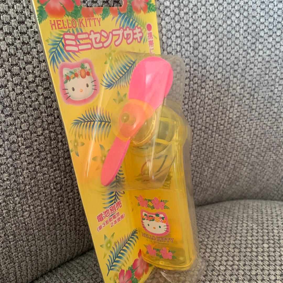 2001年 平成レトロ ハローキティ ハイビスカス トロピカル 扇風機 サンリオ