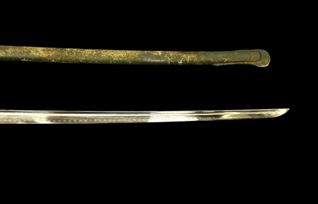 軍刀 指揮刀 模造刀 軍物 全長-約90.5cm 樋あり 旧日本軍