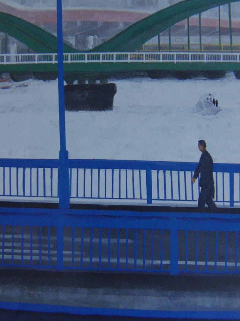 米谷清和、【とある夏の日】、希少な額装用画集より、新品額装付