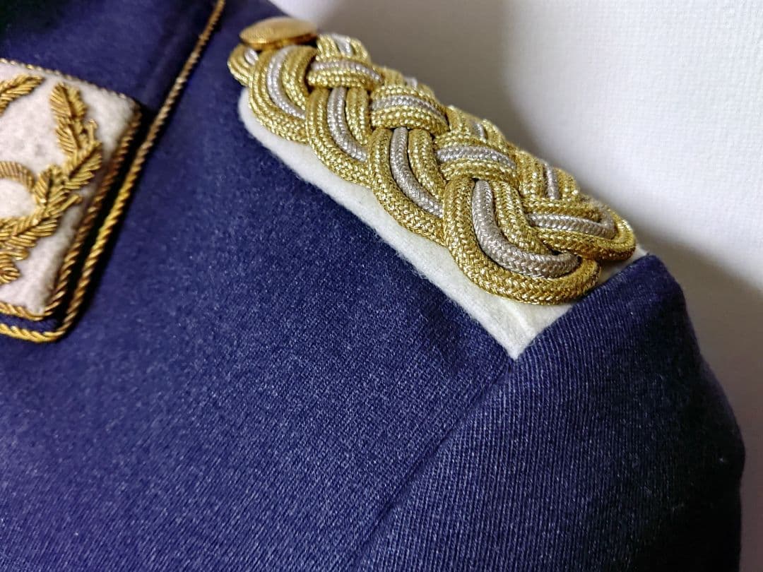 ブルーグレーミリタリージャケット