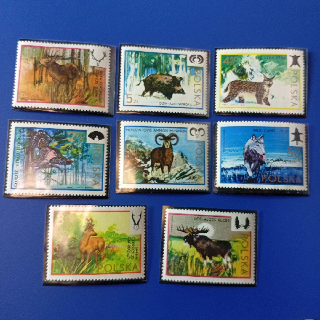 9472 外国切手 ポーランド 1970年代 動物 狩猟 8枚セット - メルカリ