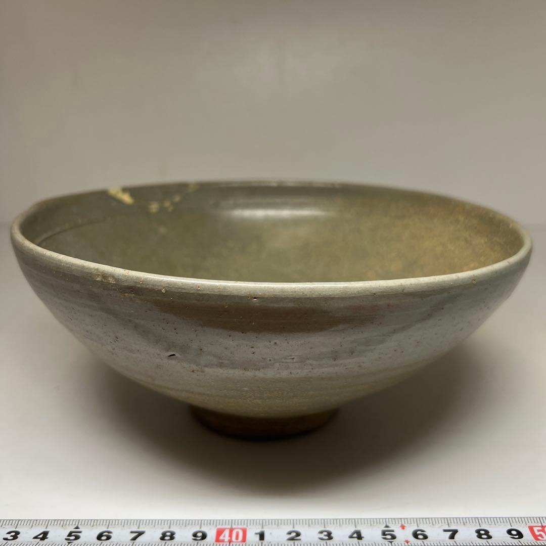 高麗青磁　大鉢　木箱付　直径約20.5㎝ 東Y7-0527①