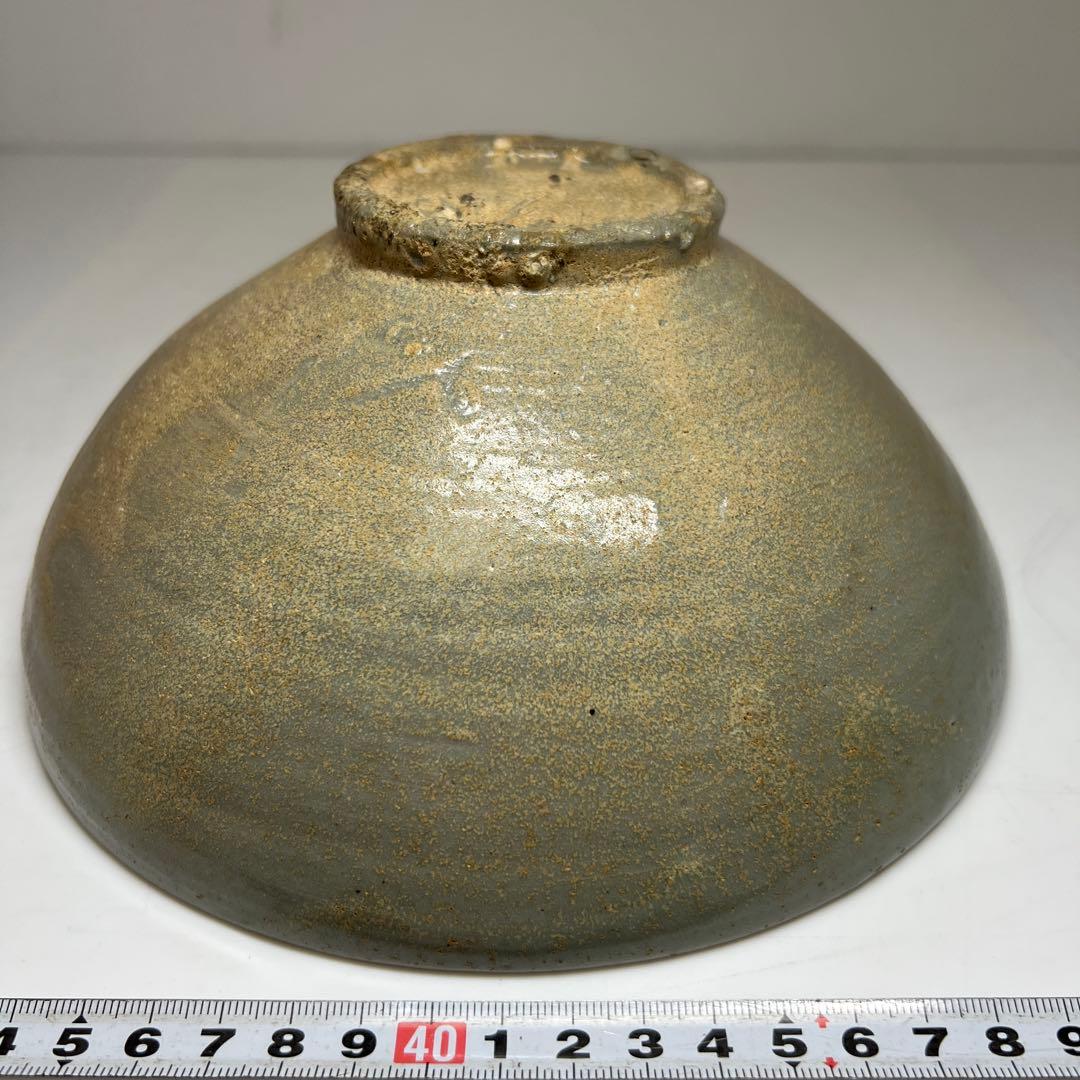 高麗青磁　大鉢　木箱付　直径約20.5㎝ 東Y7-0527①