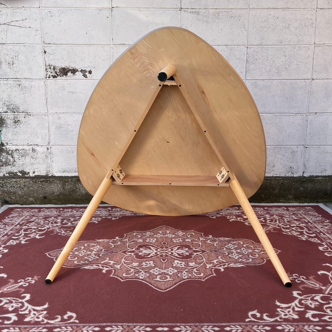 送料無料 NOCE ノーチェ◾️ 三角 木製ダイニングテーブル 三つ脚