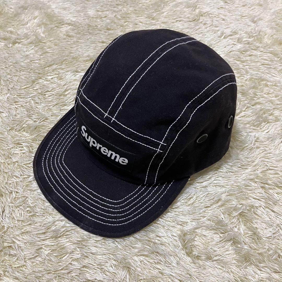 Supreme モーガン蔵人着用 Field Camp Cap 黒 シュプリーム