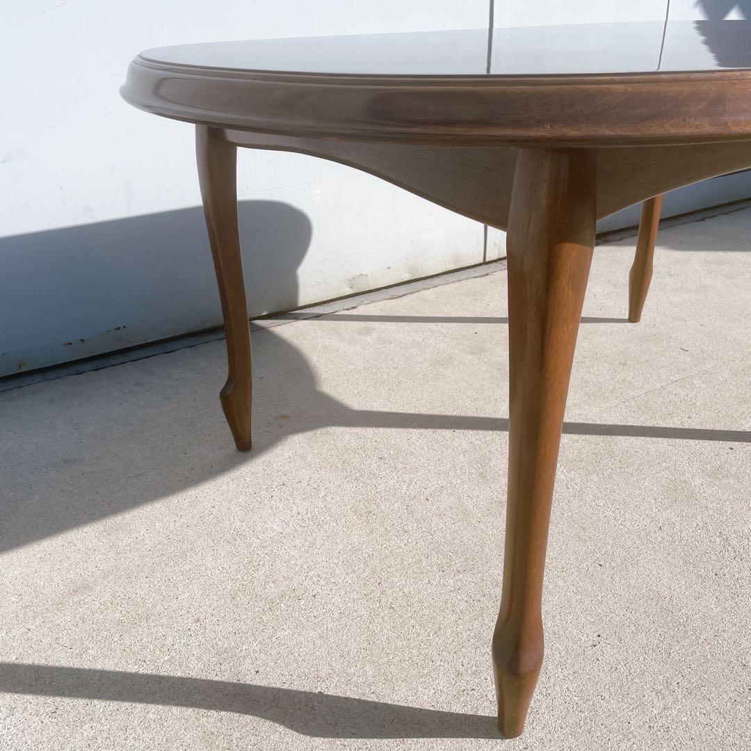 【美品】maruni マルニ アンティーク 猫脚ダイニングテーブル 昭和レトロ