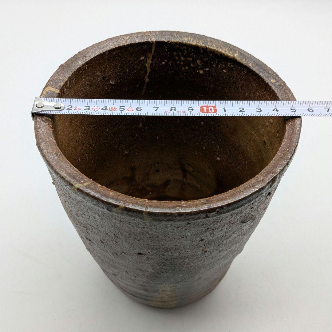 岡山県重要無形文化財 森陶岳 備前焼 水指 共箱共布栞 塗蓋 抹茶道具 茶器