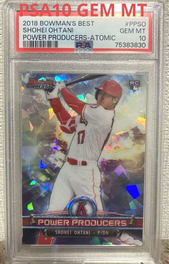 大谷翔平 2018 Bowman's Best ルーキー PSA10 アトミック