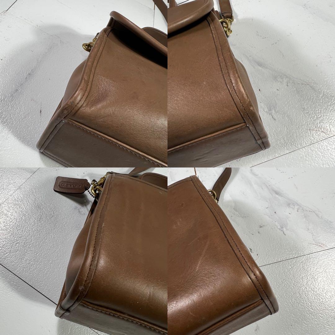 オールドコーチ ショルダーバッグ 2way ターンロック モカブラウン USA製