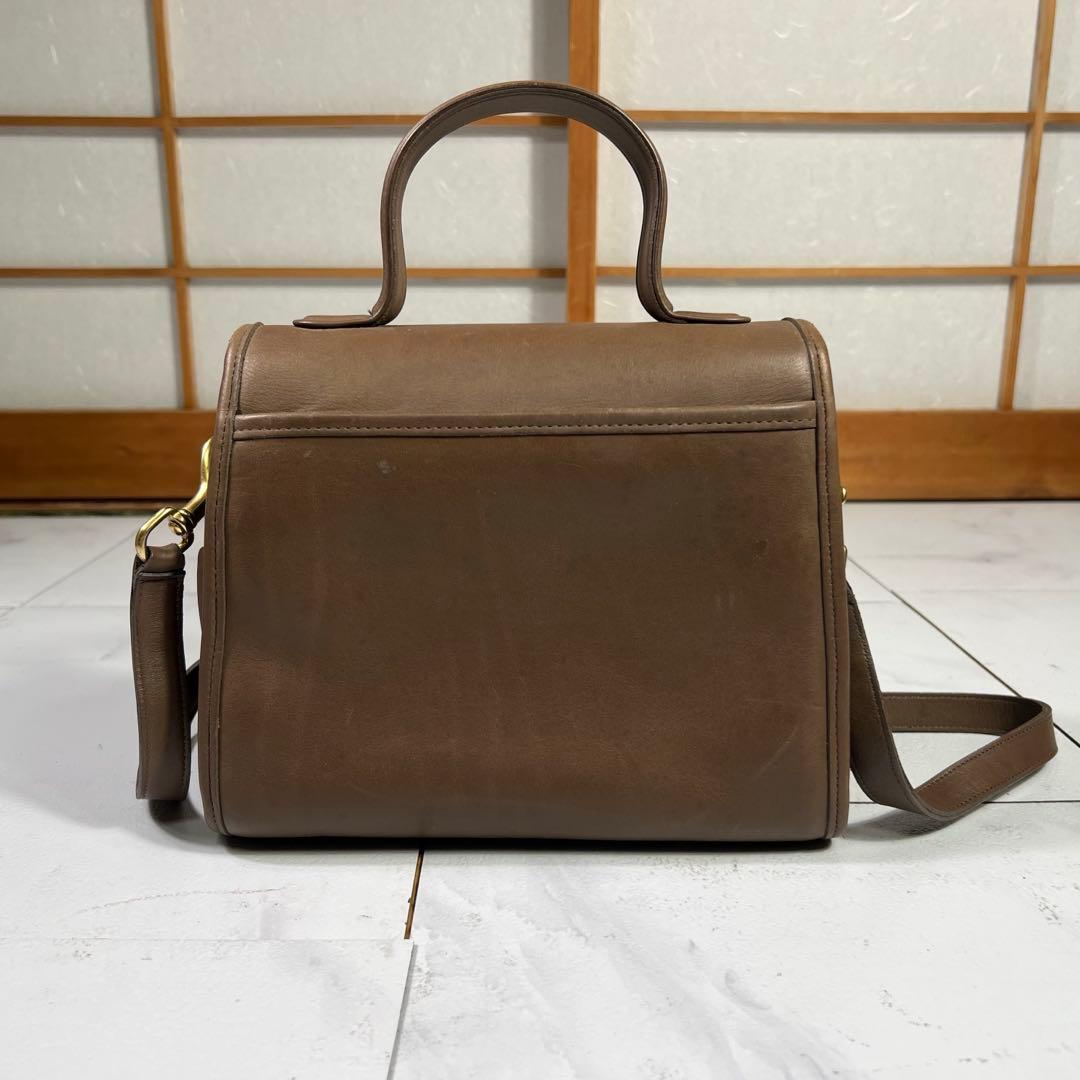 オールドコーチ ショルダーバッグ 2way ターンロック モカブラウン USA製