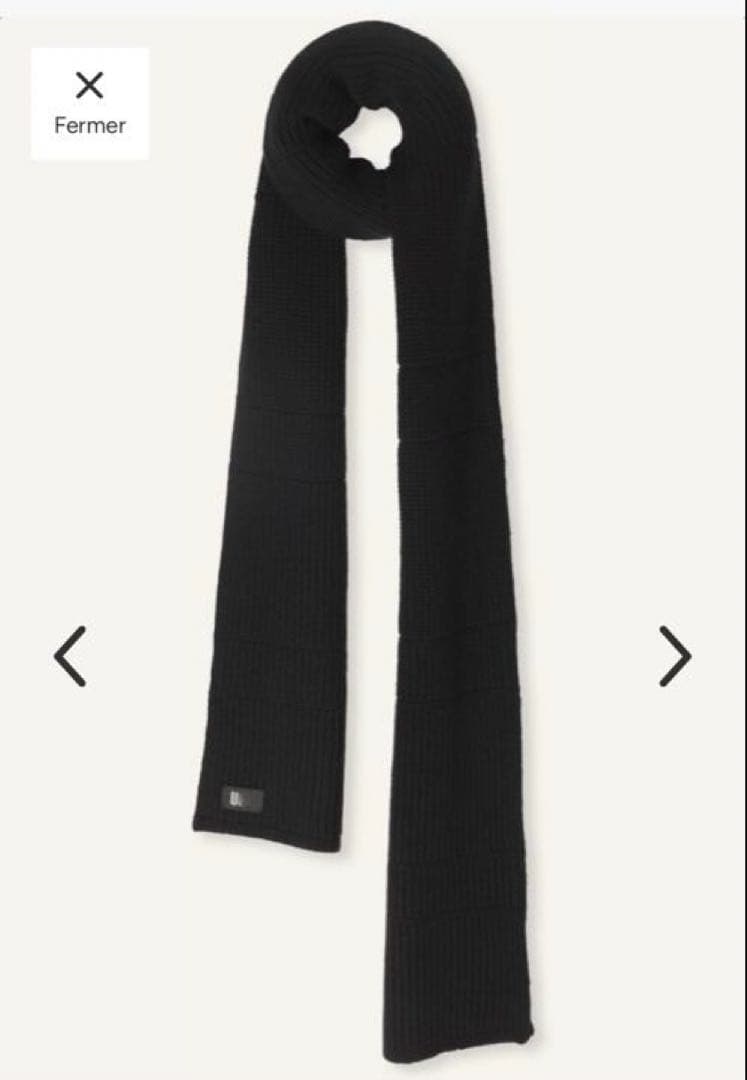 UGG ブラック ニットマフラー