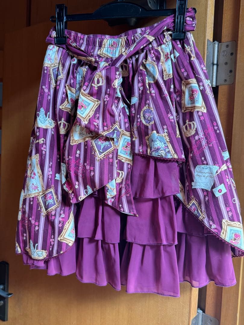 メタモルフォーゼ　ストライプフレアスカート