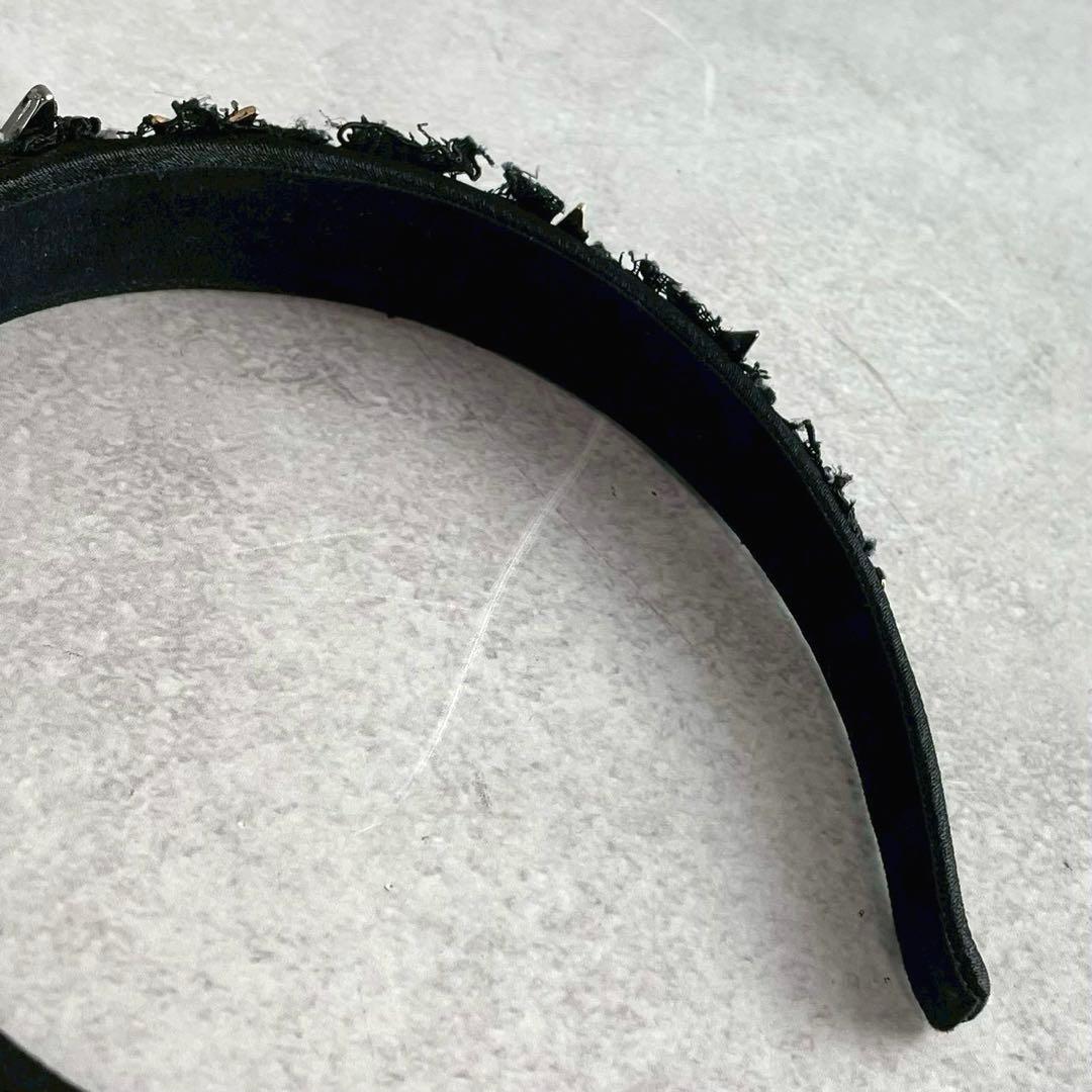 希少★ドルチェ＆ガッバーナ レース 星 カチューシャ ブラック レディース