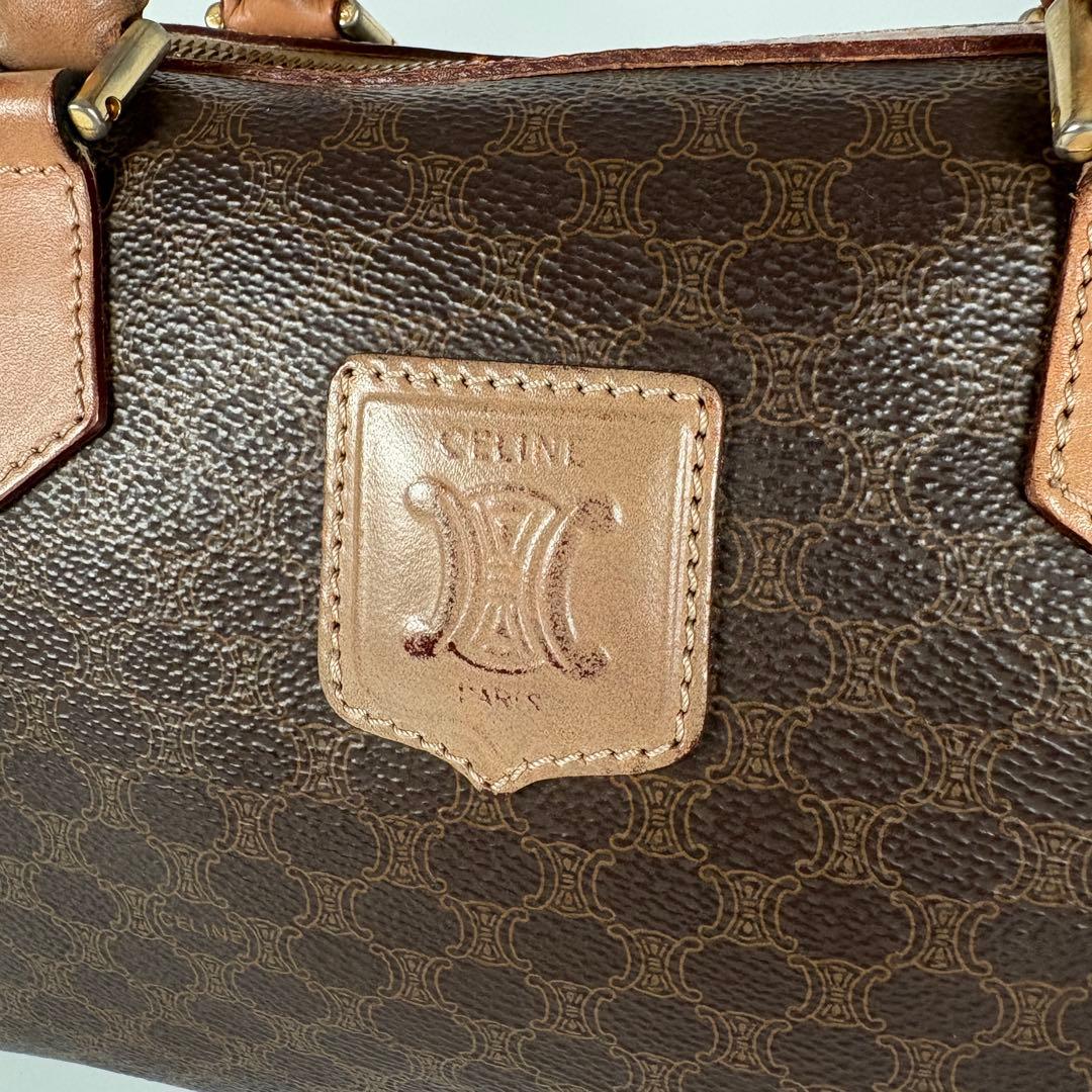 CELINE　ミニボストン　ハンドバッグ　マカダム ショルダー　2WAY　M13