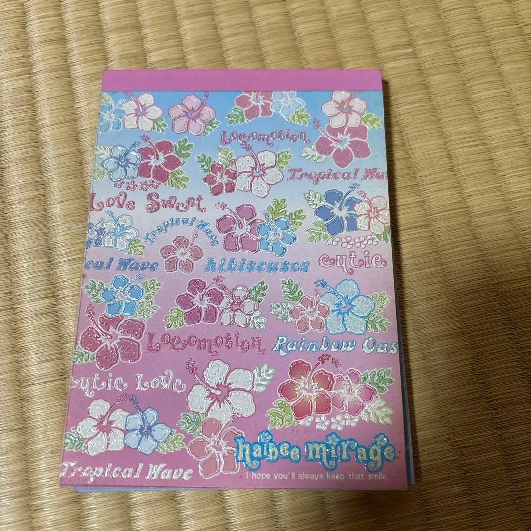 ハイビスカス メモ帳 平成 レトロ - メルカリ