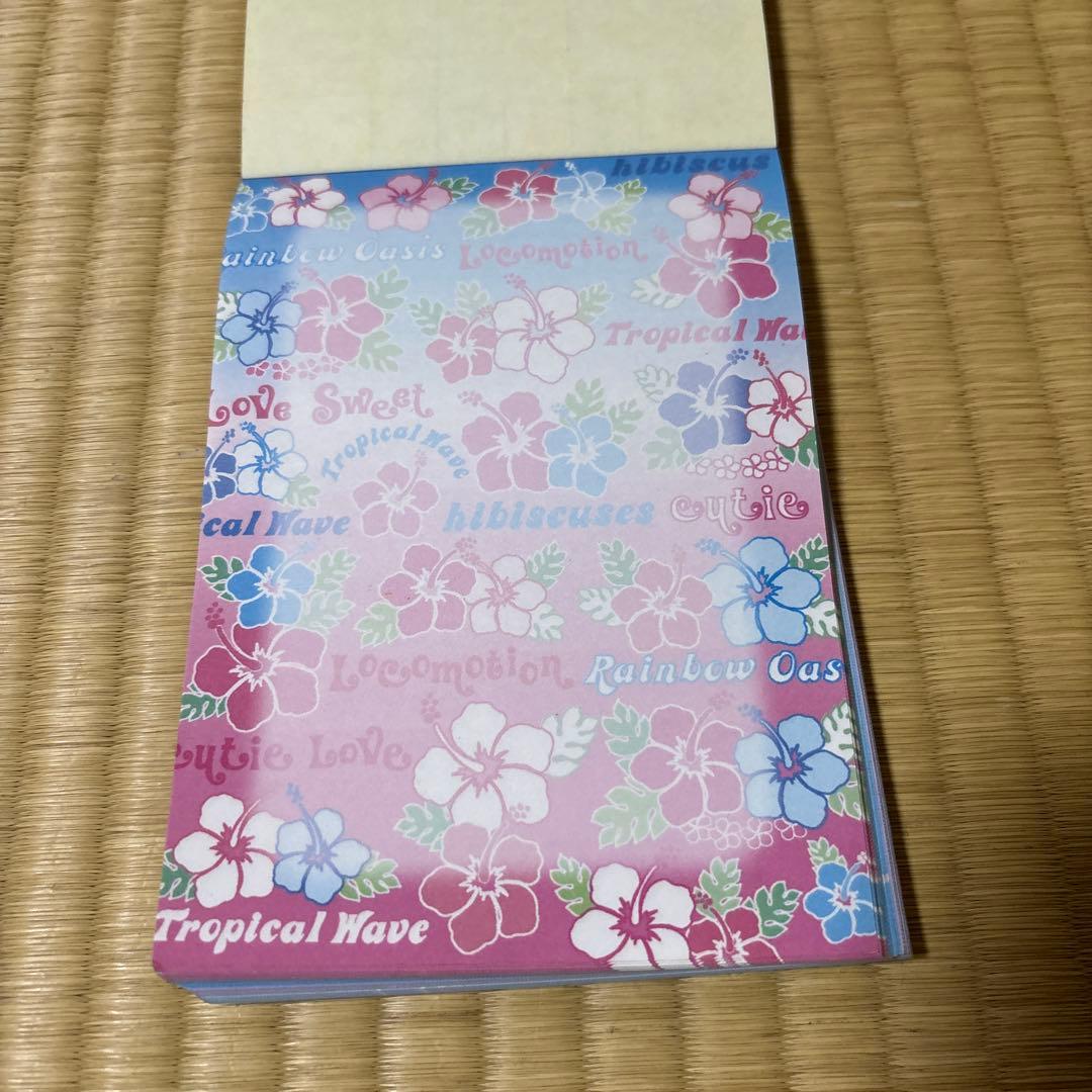 ハイビスカス メモ帳 平成 レトロ - メルカリ
