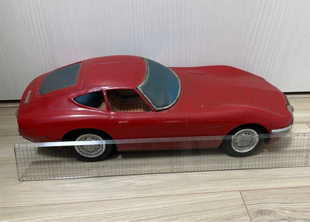 激レア！！アンティーク トヨタ2000GT 赤 レトロなブリキ製！
