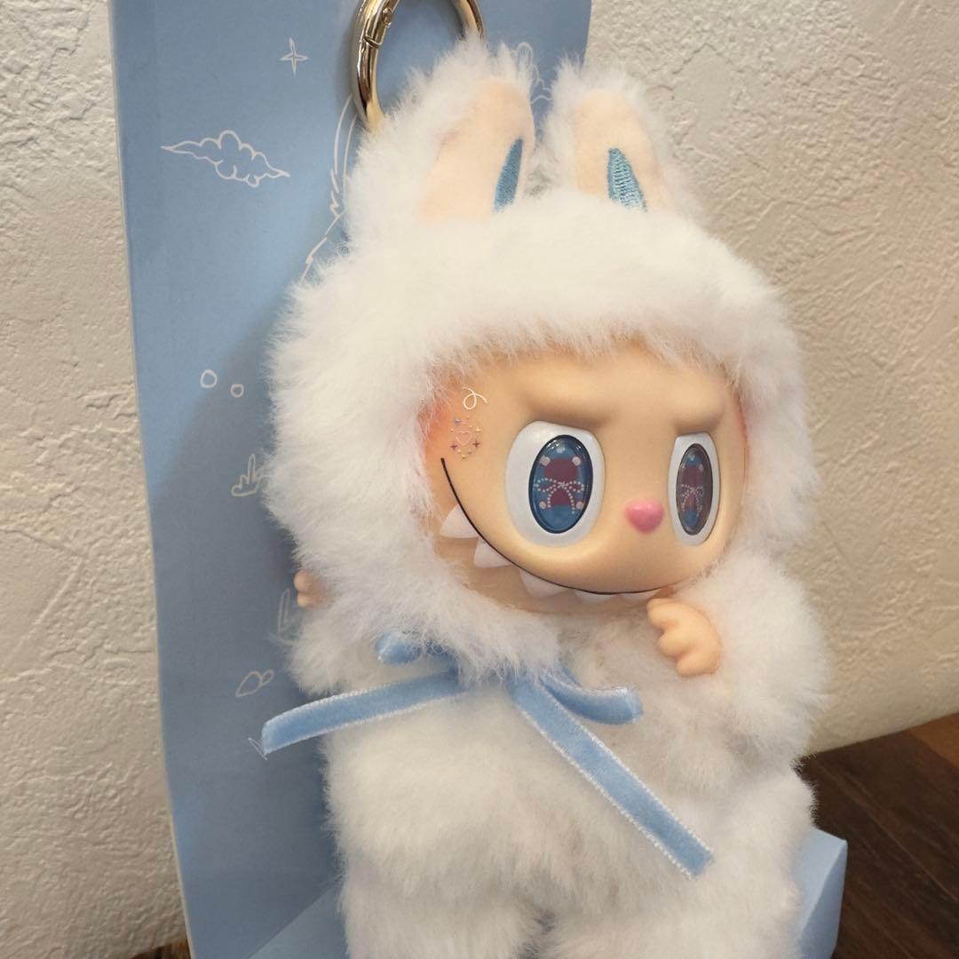 【海外限定】ZIMOMO LABUBU ぬいぐるみブルーリボン