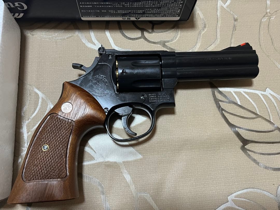 マルシン製6mmガスリボルバー M586マットブラック Xカート 木製