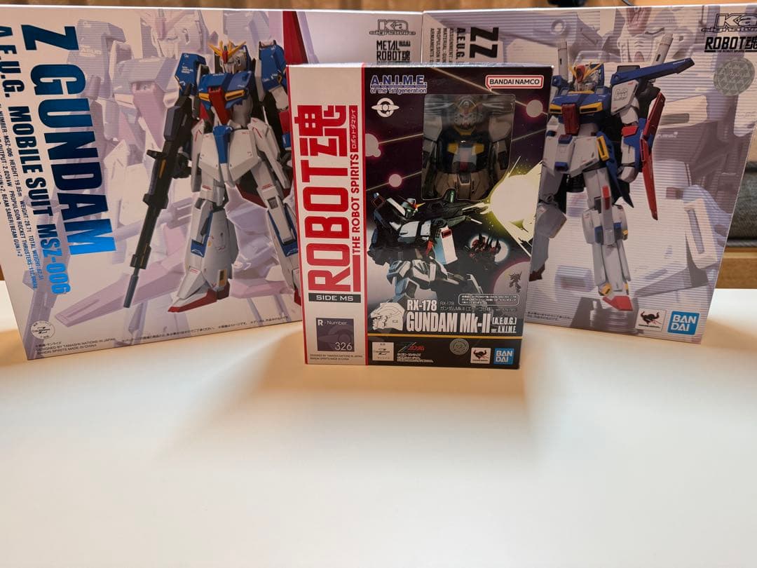 Robot魂Zガンダム　ZZガンダム　ガンダムMk-Ⅱセット