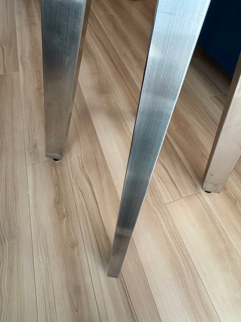 kanademono カフェテーブル　ステンレス脚　カナデモノ