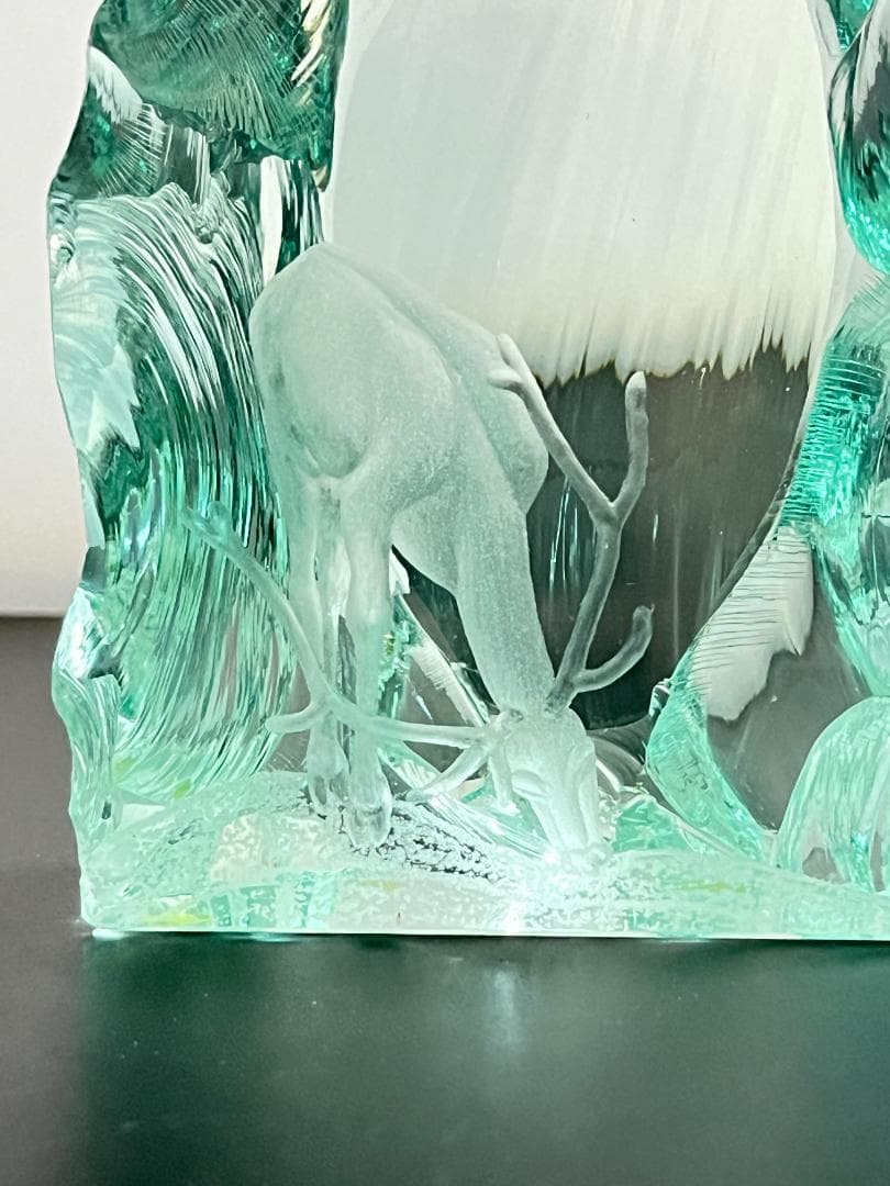 Kosta Boda】ガラス 鹿のペーパーウェイト【V Lindstrand】