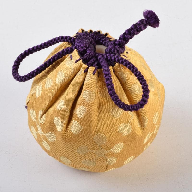 茶道具 松本鉄山作 大名物写 国司茄子茶入 仕覆付 共箱 V