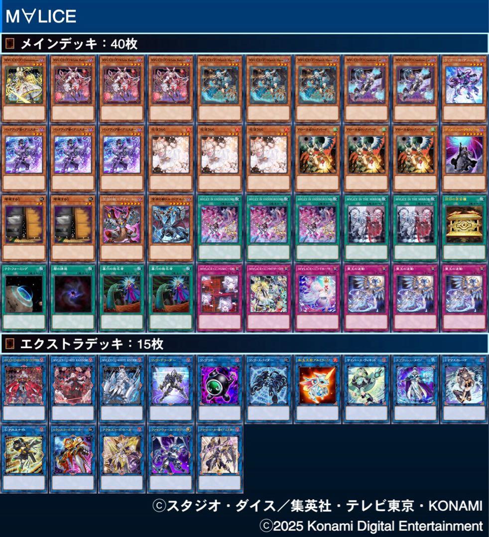 遊戯王 マリス デッキ & White Rabbitスリーブ100枚セット