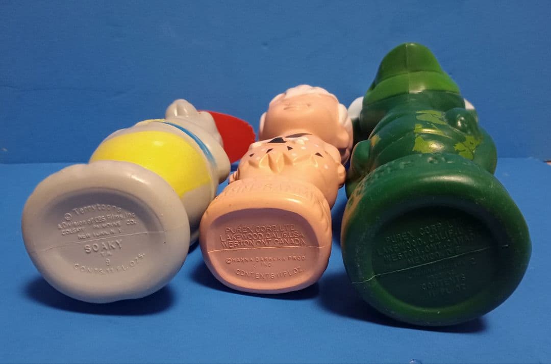 1960s 米国ビンテージsoaky ソーキー ソープボトル×3突貫カメ君、他
