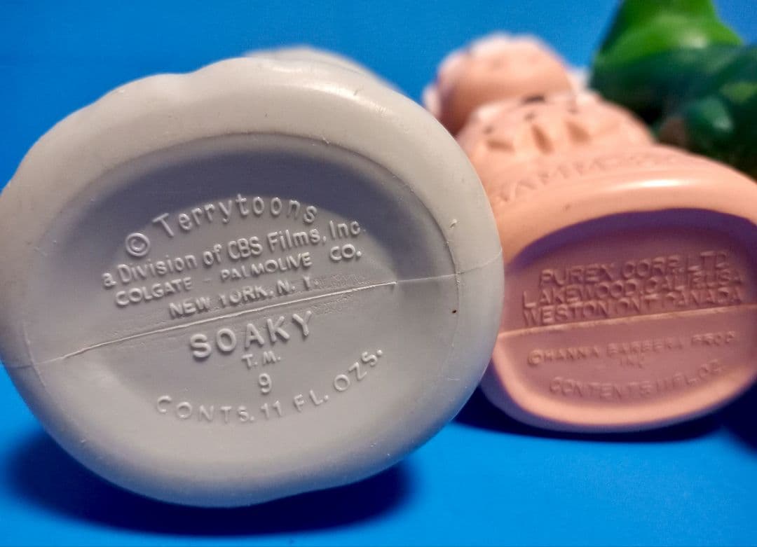 1960s 米国ビンテージsoaky ソーキー ソープボトル×3突貫カメ君、他