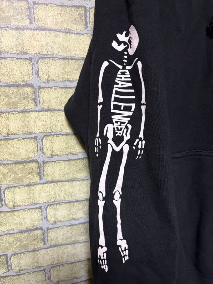 トップス CHALLENGER 10th Skull Logo hoodie L