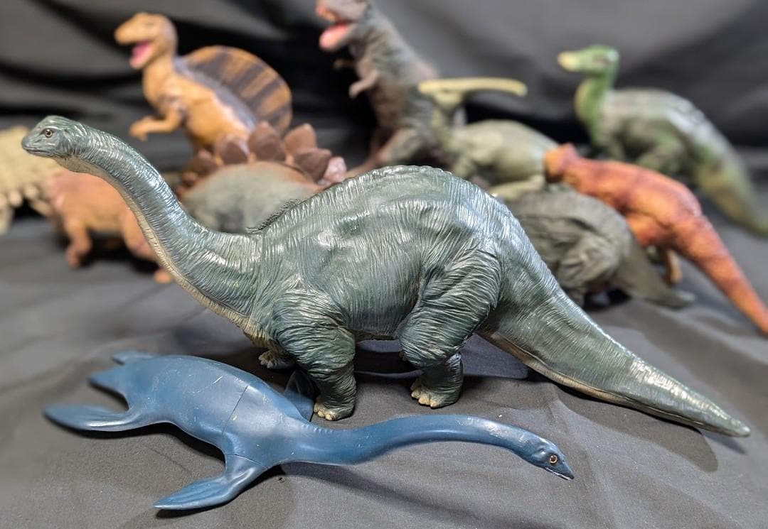 昭和レトロ恐竜（ツクダホビー）ソフビフィギュア11体セット アニア