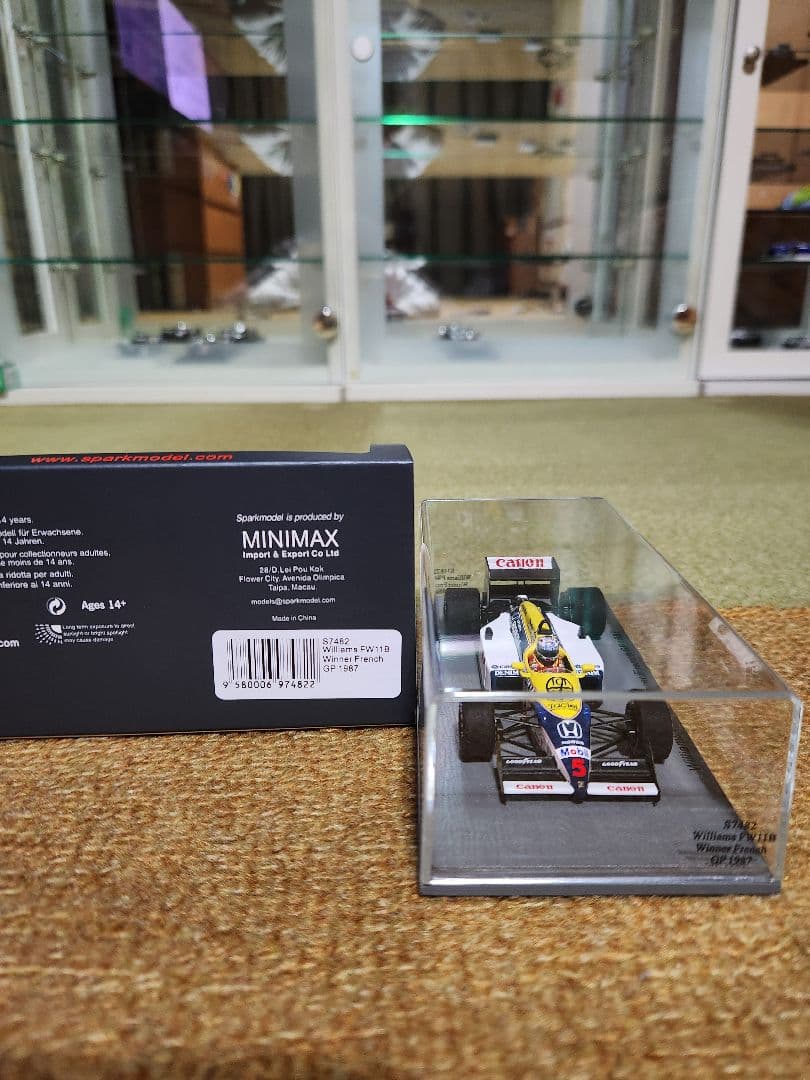 1/43 Spark Williams FW11B N マンセル 1987