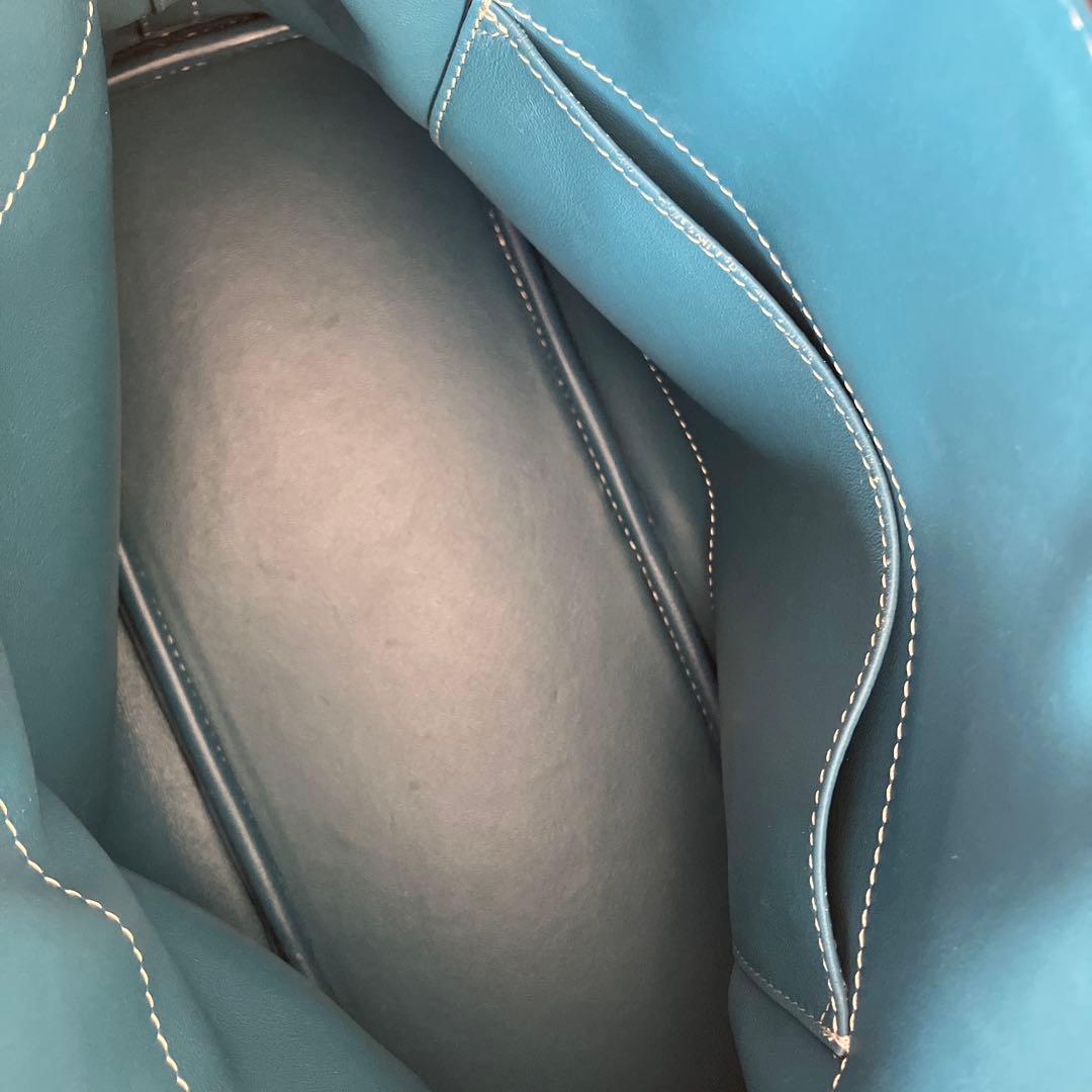 ブガッティ型　ブルーハンドバッグ