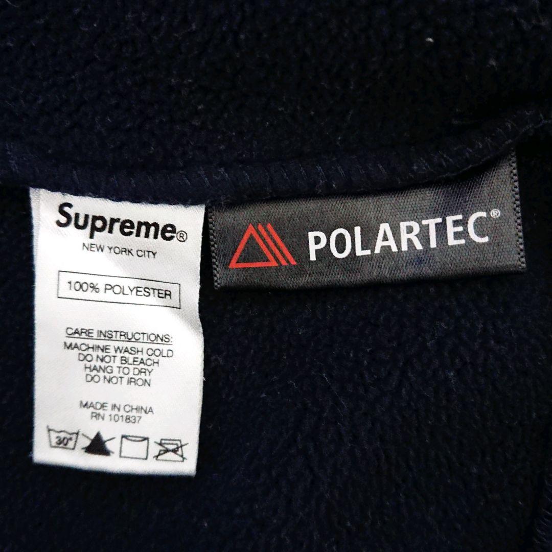 希少 シュプリーム スモールボックス 刺繍ロゴ ポーラテック フリース パーカー