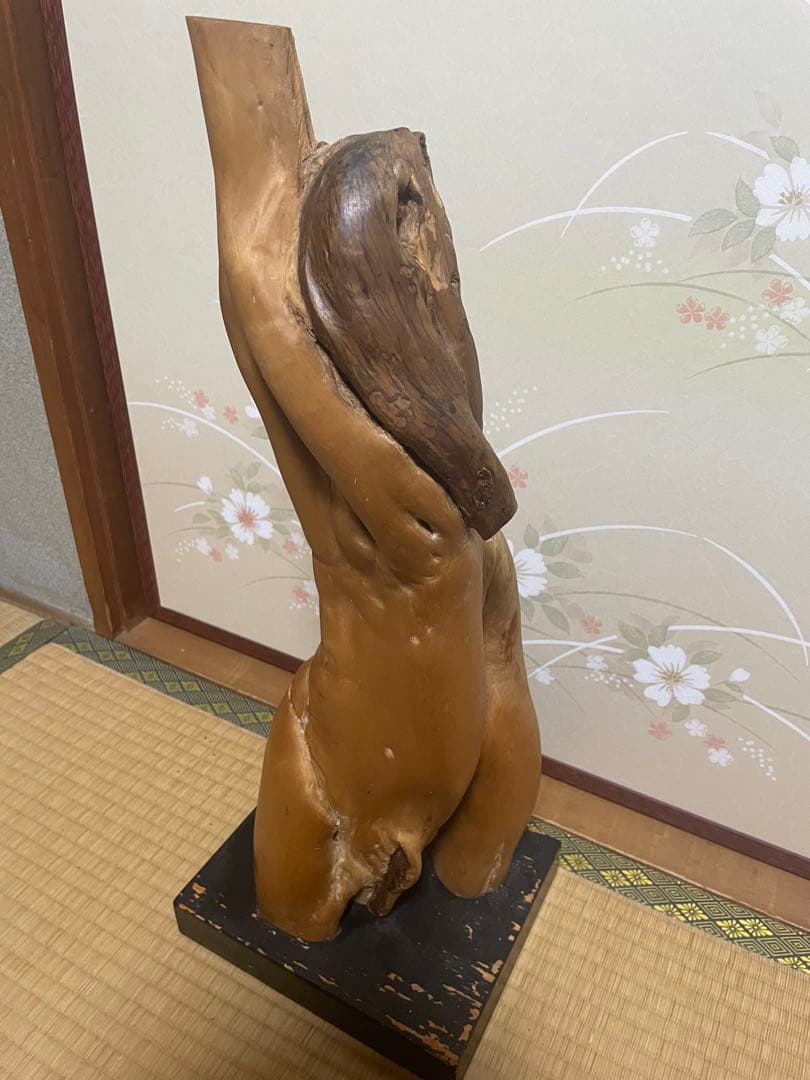 女体の形をした流木